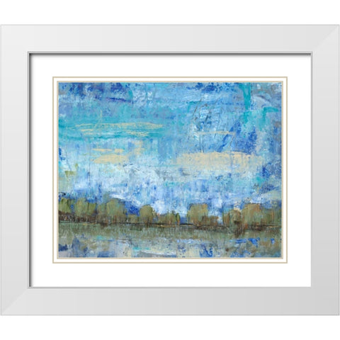 Forest Edge II White Modern Wood Framed Art Print with Double Matting by OToole, Tim