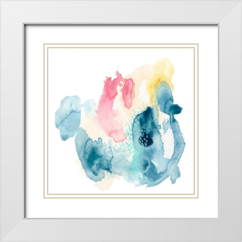 Intrigue I White Modern Wood Framed Art Print with Double Matting by Vess, June Erica