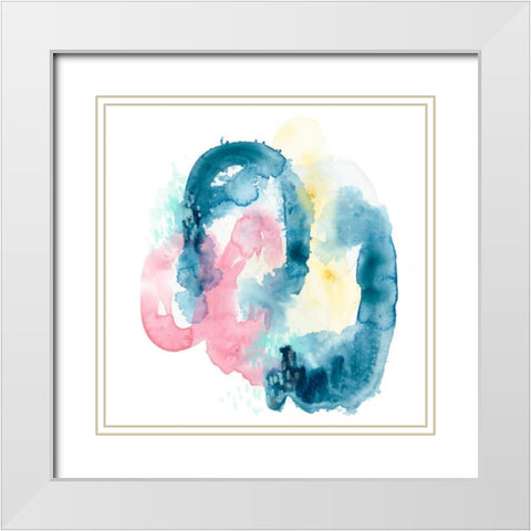Intrigue IV White Modern Wood Framed Art Print with Double Matting by Vess, June Erica