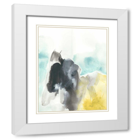 Geode Mirage I White Modern Wood Framed Art Print with Double Matting by Vess, June Erica