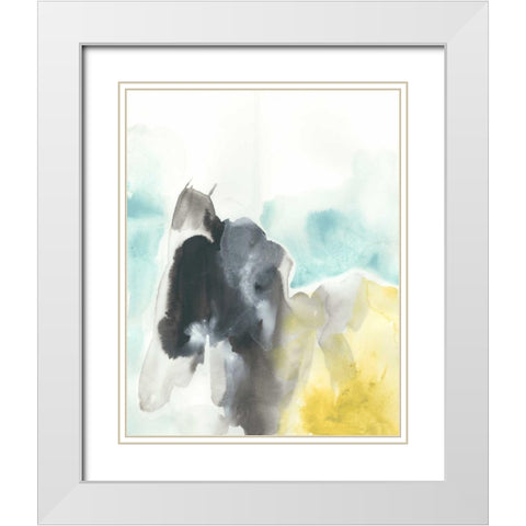 Geode Mirage I White Modern Wood Framed Art Print with Double Matting by Vess, June Erica