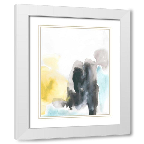 Geode Mirage II White Modern Wood Framed Art Print with Double Matting by Vess, June Erica