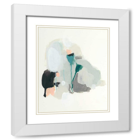 Extrapolate II White Modern Wood Framed Art Print with Double Matting by Vess, June Erica