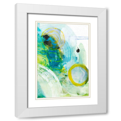 Take Off II White Modern Wood Framed Art Print with Double Matting by Fuchs, Jodi