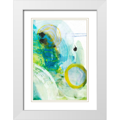 Take Off II White Modern Wood Framed Art Print with Double Matting by Fuchs, Jodi