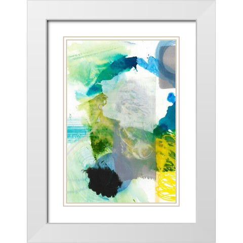 Take Off III White Modern Wood Framed Art Print with Double Matting by Fuchs, Jodi