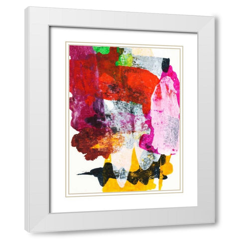 Hana II White Modern Wood Framed Art Print with Double Matting by Fuchs, Jodi