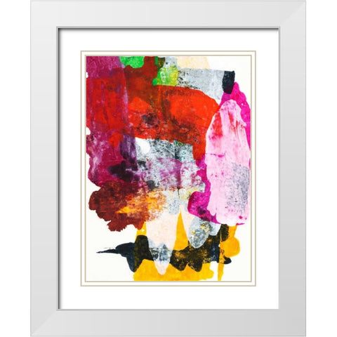Hana II White Modern Wood Framed Art Print with Double Matting by Fuchs, Jodi