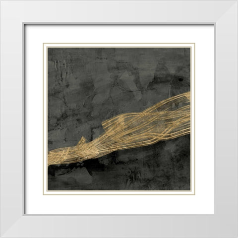 Woven Matrix IV White Modern Wood Framed Art Print with Double Matting by Goldberger, Jennifer