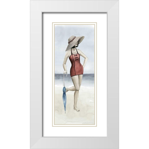Beach Beauty I White Modern Wood Framed Art Print with Double Matting by Popp, Grace
