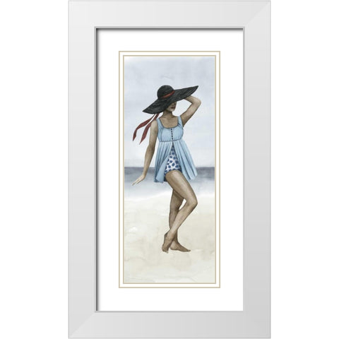 Beach Beauty IV White Modern Wood Framed Art Print with Double Matting by Popp, Grace
