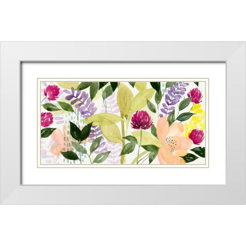Vivid Blooming II White Modern Wood Framed Art Print with Double Matting by Popp, Grace