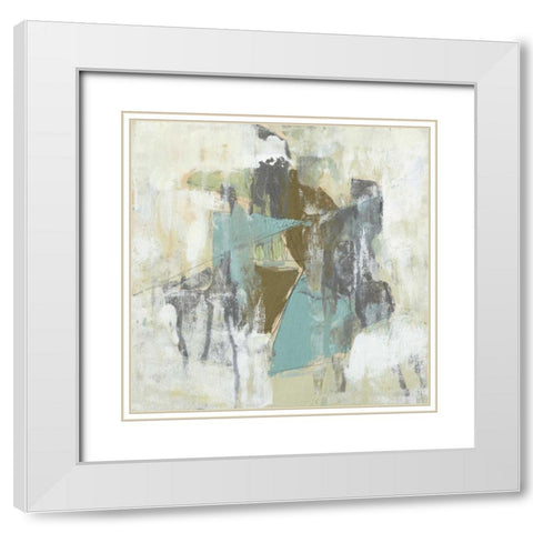 Mod Occlusion I White Modern Wood Framed Art Print with Double Matting by Goldberger, Jennifer