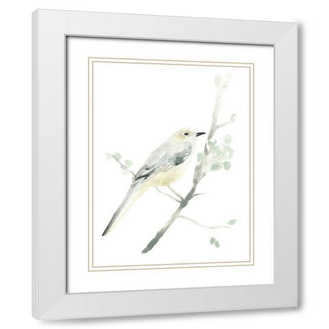Avian Impressions II White Modern Wood Framed Art Print with Double Matting by Vess, June Erica