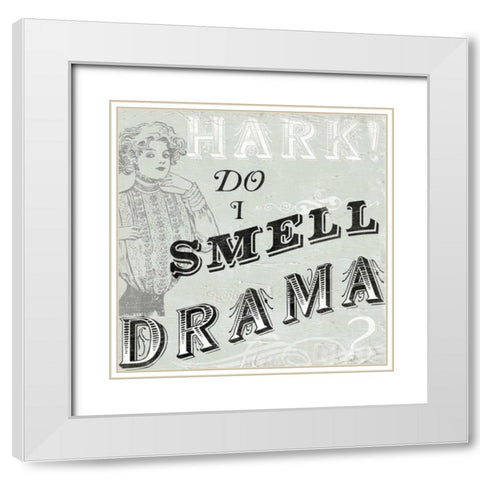Victorian Snark I White Modern Wood Framed Art Print with Double Matting by Vess, June Erica