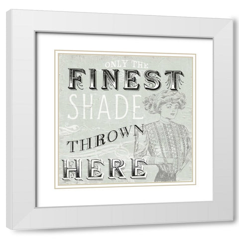 Victorian Snark II White Modern Wood Framed Art Print with Double Matting by Vess, June Erica