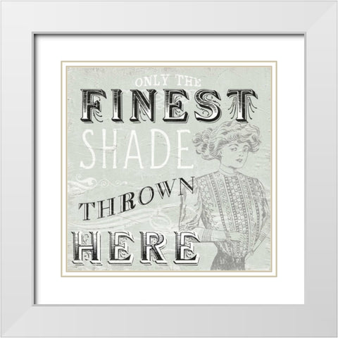 Victorian Snark II White Modern Wood Framed Art Print with Double Matting by Vess, June Erica