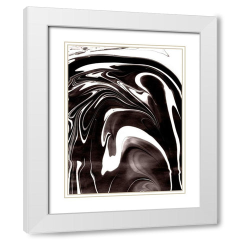 Yinyang II White Modern Wood Framed Art Print with Double Matting by Ludwig, Alicia