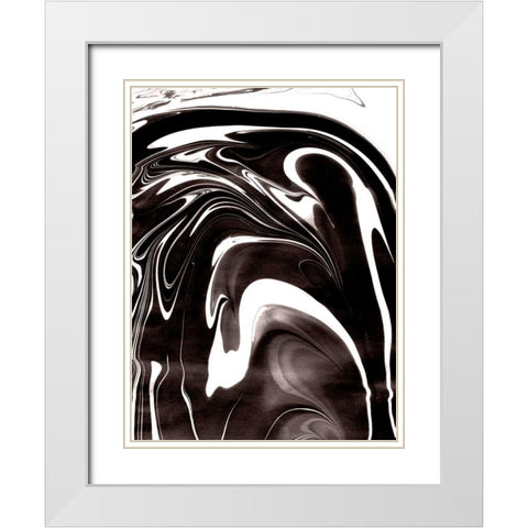 Yinyang II White Modern Wood Framed Art Print with Double Matting by Ludwig, Alicia
