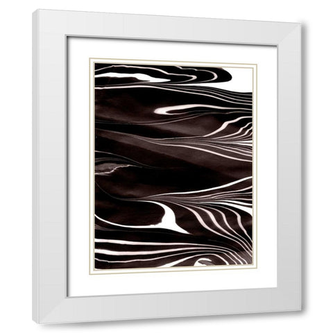 Yinyang IV White Modern Wood Framed Art Print with Double Matting by Ludwig, Alicia