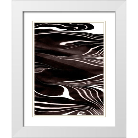 Yinyang IV White Modern Wood Framed Art Print with Double Matting by Ludwig, Alicia