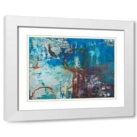 Oxidation White Modern Wood Framed Art Print with Double Matting by Fuchs, Jodi