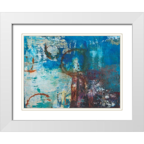 Oxidation White Modern Wood Framed Art Print with Double Matting by Fuchs, Jodi