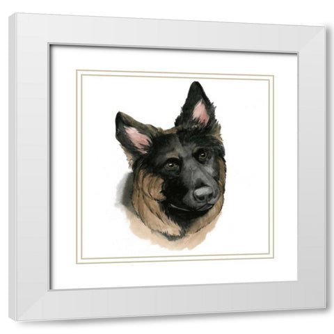 Humans Best Friend II White Modern Wood Framed Art Print with Double Matting by Popp, Grace