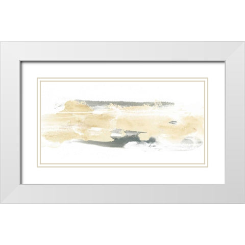 Neutral Geology I White Modern Wood Framed Art Print with Double Matting by Vess, June Erica