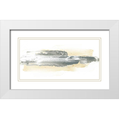 Neutral Geology III White Modern Wood Framed Art Print with Double Matting by Vess, June Erica