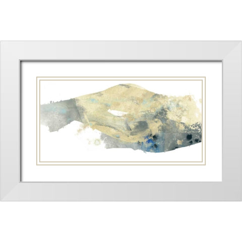 Geode Landscape I White Modern Wood Framed Art Print with Double Matting by Vess, June Erica