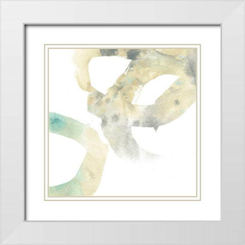Spiral Inference II White Modern Wood Framed Art Print with Double Matting by Vess, June Erica