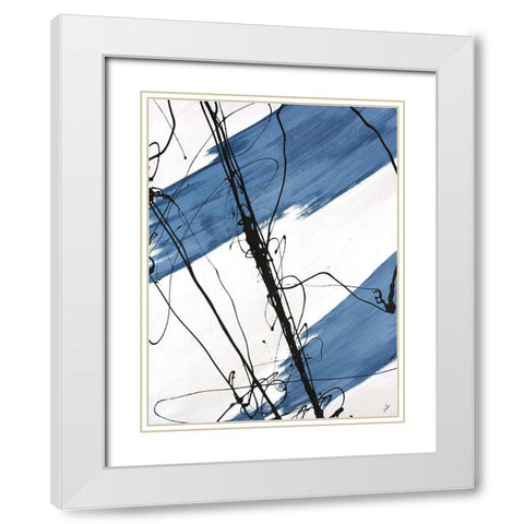 Adaptation I White Modern Wood Framed Art Print with Double Matting by Schicker, Joshua