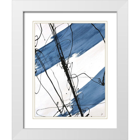 Adaptation I White Modern Wood Framed Art Print with Double Matting by Schicker, Joshua