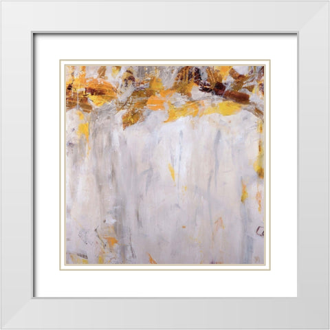 Beethoven in Yellow White Modern Wood Framed Art Print with Double Matting by Maas, Jodi