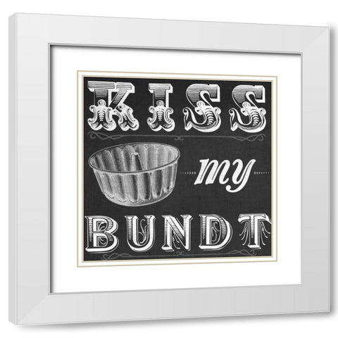 Kitchen Sass II White Modern Wood Framed Art Print with Double Matting by Vess, June Erica