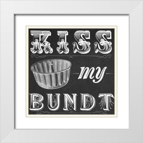 Kitchen Sass II White Modern Wood Framed Art Print with Double Matting by Vess, June Erica