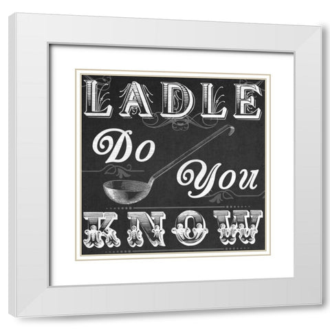 Kitchen Sass IV White Modern Wood Framed Art Print with Double Matting by Vess, June Erica