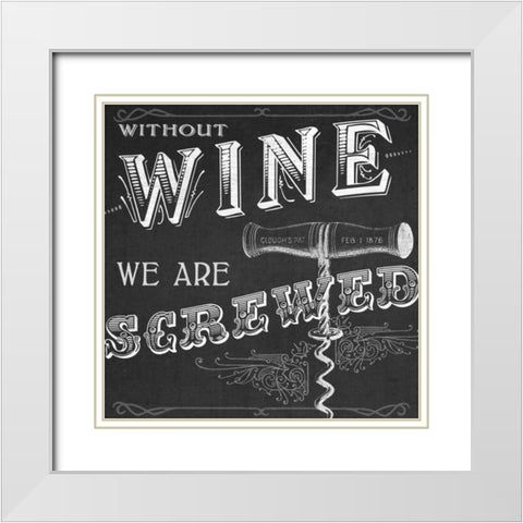 Kitchen Sass V White Modern Wood Framed Art Print with Double Matting by Vess, June Erica