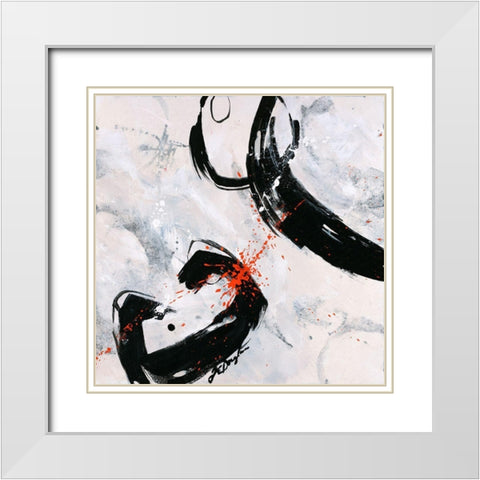 Mantra II White Modern Wood Framed Art Print with Double Matting by Douglass, Farrell