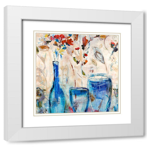 Monday Morning I White Modern Wood Framed Art Print with Double Matting by Maas, Jodi