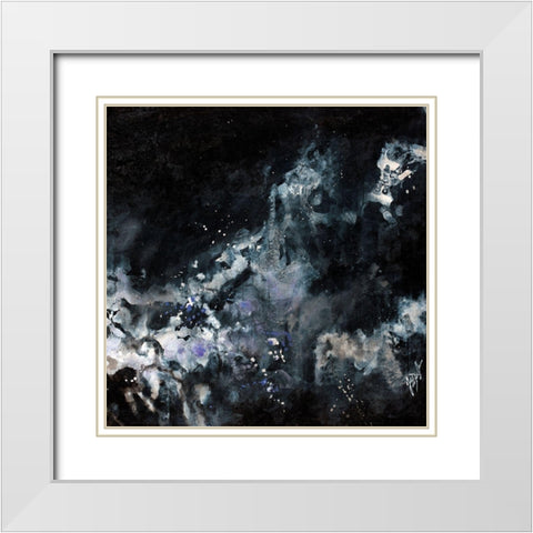 Osmosis I White Modern Wood Framed Art Print with Double Matting by Douglass, Farrell