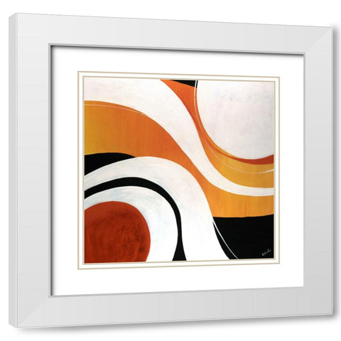 Resume White Modern Wood Framed Art Print with Double Matting by Edmunds, Sydney