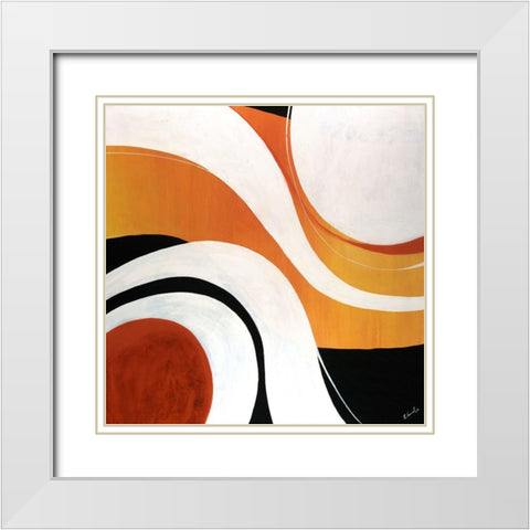 Resume White Modern Wood Framed Art Print with Double Matting by Edmunds, Sydney
