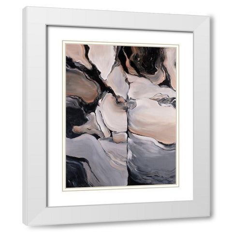 Sediment White Modern Wood Framed Art Print with Double Matting by Edmunds, Sydney