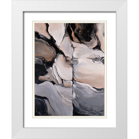 Sediment White Modern Wood Framed Art Print with Double Matting by Edmunds, Sydney