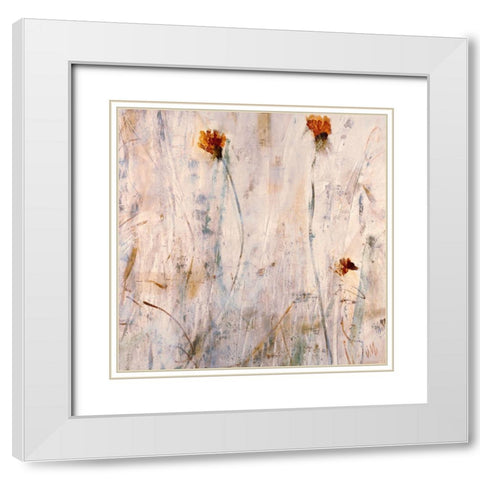 Simple Bliss White Modern Wood Framed Art Print with Double Matting by Maas, Jodi