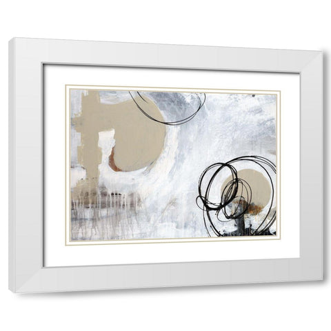 Verse I White Modern Wood Framed Art Print with Double Matting by Schicker, Joshua