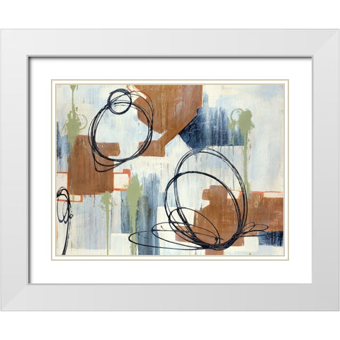 Verse VI White Modern Wood Framed Art Print with Double Matting by Schicker, Joshua