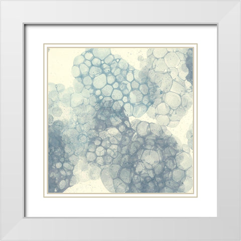 Matrix Study I White Modern Wood Framed Art Print with Double Matting by Stramel, Renee W.